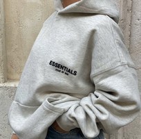 2 Áo Hoodie Unisex Xám Tối Giản   Form Rộng Basic 2 Áo Hoodie Unisex Xám Tối Giản   Form Rộng Basic