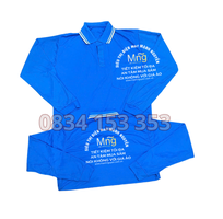 Xưởng may áo thun tay dài điện lạnh  nhận in logo, tên công ty