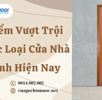 1 Ưu Điểm Vượt Trội Của Các Loại Cửa Nhà Vệ Sinh Hiện Nay