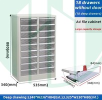 Tủ đựng linh kiện 18 ngăn A4