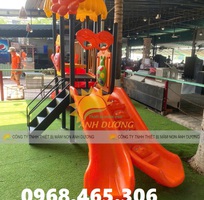 1 Cầu trượt xích đu mầm non, bộ cầu trượt liên hoàn trẻ em