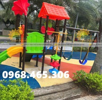 7 Cầu trượt xích đu mầm non, bộ cầu trượt liên hoàn trẻ em