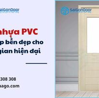 Cửa nhựa PVC   giải pháp bền đẹp cho không gian hiện đại
