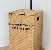Giỏ đựng đồ vuông mây nhựa