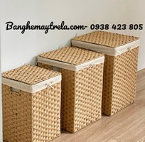 4 Giỏ đựng đồ vuông mây nhựa