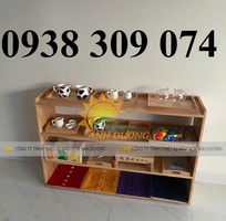 Kệ gỗ montessori 3 tầng mầm non,Kệ montessori 4 tầng mầm non