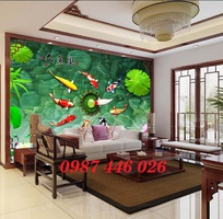 4 Tranh gạch men cửu ngư đồ quần hội HP8722