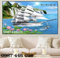 1 Gạch tranh thuyền buồn HP8722