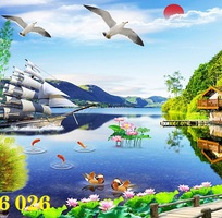 8 Gạch tranh thuyền buồn HP8722