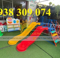 Cầu trượt cho bé ngoài trời, Cầu trượt máng đôi công viên