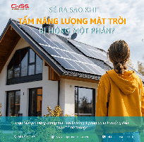 Sẽ ra sao nếu tấm năng lượng mặt trời bị hỏng một phần