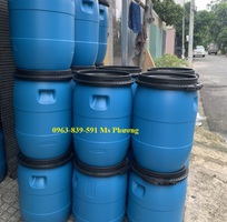 Thùng phuy nhựa 50 lít có nắp kín chống rò rỉ, an toàn khi vận chuyển hàng hóa