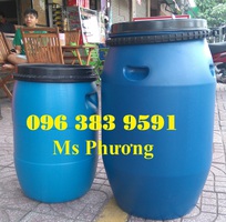 6 Thùng phuy nhựa 50 lít có nắp kín chống rò rỉ, an toàn khi vận chuyển hàng hóa