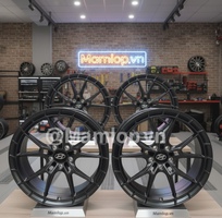 1 Sẵn bộ mâm CNC 19 inch Foged T6061 Matte Black lắp Santafe
