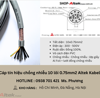 Cáp tín hiệu chống nhiễu 10 lõi 0.75mm2 Altek Kabel Đà Nẵng, Hà Nội, Hồ Chí Minh
