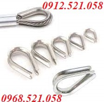 1 Khuyên lót cáp Inox 304 D2 đến D24 Hà Nội 0912521058 THANH SƠN có khuyết lót cáp mạ kẽm D6 tới D36