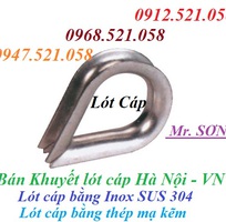 6 Khuyên lót cáp Inox 304 D2 đến D24 Hà Nội 0912521058 THANH SƠN có khuyết lót cáp mạ kẽm D6 tới D36