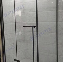 Vách kính hệ Slim   Xu hướng thiết kế phòng tắm tối giản 2025
