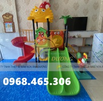 Bộ liên hoàn cầu trượt trẻ em, cầu trượt máng xoắn cho bé