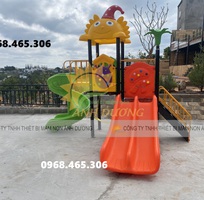 3 Bộ liên hoàn cầu trượt trẻ em, cầu trượt máng xoắn cho bé