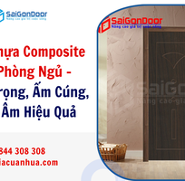 Cửa Nhựa Composite Cho Phòng Ngủ   Sang Trọng, Ấm Cúng, Cách Âm Hiệu Quả