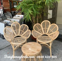 Ghế mây cánh hoa- Ghế đơn mây