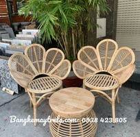 4 Ghế mây cánh hoa- Ghế đơn mây