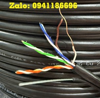 1 Cáp mạng CAT5e UTP đồng dầu chạy ngoài trời - có dây chịu lực gia cường - Outdoor ACT-5LANOD-305BKO