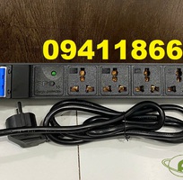 1 Ổ điện thanh nguồn chống sét PDU 6 cổng Hãng Anrack, có atomat 32A chống giật kèm dây nguồn 2M