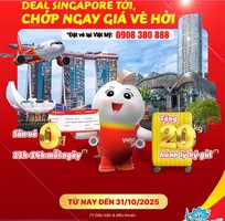 Vietjet mở bán vé siêu rẻ đi Singapore   tặng 20kg hành lý