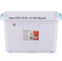 Thùng nhựa trắng 90L có bánh xe   Sự lựa chọn thông minh cho doanh nghiệp hiện đại