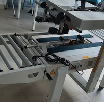 1 Máy dán băng keo thùng carton, máy dán thùng mặt trên mặt dưới, máy dán thùng bán tự động