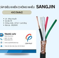 Cáp điều khiển chống nhiễu 4x0.5 Sangjin HCM, Bình Dương, Đồng Nai, BRVT