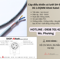 Cáp điều khiển có lưới SH-500 3G 1.0QMM Altek Kabel Đà Nẵng, Hà Nội, Hồ Chí Minh