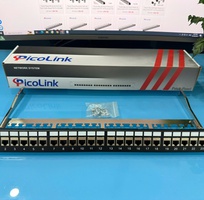 5 Thanh đấu nối cáp patch panel cat5 cat6 cat6A cat7 16 cổng 24 cổng 48 cổng Picolink hàng tốt giá tốt
