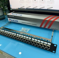 6 Thanh đấu nối cáp patch panel cat5 cat6 cat6A cat7 16 cổng 24 cổng 48 cổng Picolink hàng tốt giá tốt