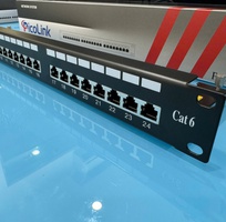 Thanh đấu nối cáp patch panel cat5 cat6 cat6A cat7 16 cổng 24 cổng 48 cổng Picolink hàng tốt giá tốt
