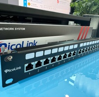 11 Thanh đấu nối cáp patch panel cat5 cat6 cat6A cat7 16 cổng 24 cổng 48 cổng Picolink hàng tốt giá tốt