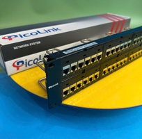 18 Thanh đấu nối cáp patch panel cat5 cat6 cat6A cat7 16 cổng 24 cổng 48 cổng Picolink hàng tốt giá tốt