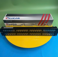 19 Thanh đấu nối cáp patch panel cat5 cat6 cat6A cat7 16 cổng 24 cổng 48 cổng Picolink hàng tốt giá tốt