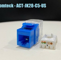 1 Modul ổ cắm mạng CAT6 UTP hiệu Ancomteck, mã ACT-JK28-C6-US, Ổ cắm mạng Cat5E UTP mã ACT-JK28-C5-US