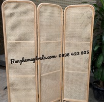 2 Bình phong mây tự nhiên mắt cáo giá rẻ