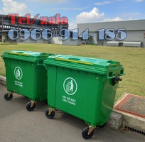 Giá thùng rác 660L nhựa HDPE bao nhiêu hiện nay