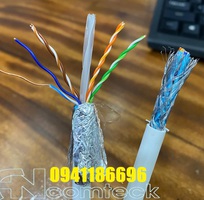 9 Cáp mạng liền nguồn Cat6 UTP   2C lõi đồng nguồn ANCOMTECK mã ACT-6LAN2C-305BK