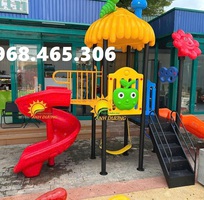 1 Nhà chòi cầu trượt trẻ em, cầu trượt liên hoàn cho bé