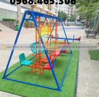 1 Đu quay ngựa đạp chân, thang leo xích đu trẻ em