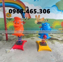 3 Đu quay ngựa đạp chân, thang leo xích đu trẻ em