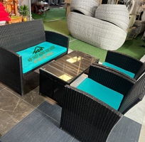 1 Sofa cafe nhựa giả mây