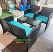 7 Sofa cafe nhựa giả mây