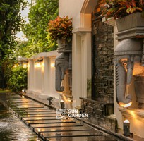 Mô hình nhà tiểu cảnh   Không gian xanh sinh động cho phòng khách